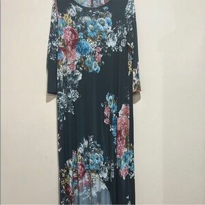 ❤️3 for$10❤️ Bellamie Black Floral Long Sleeve Dress